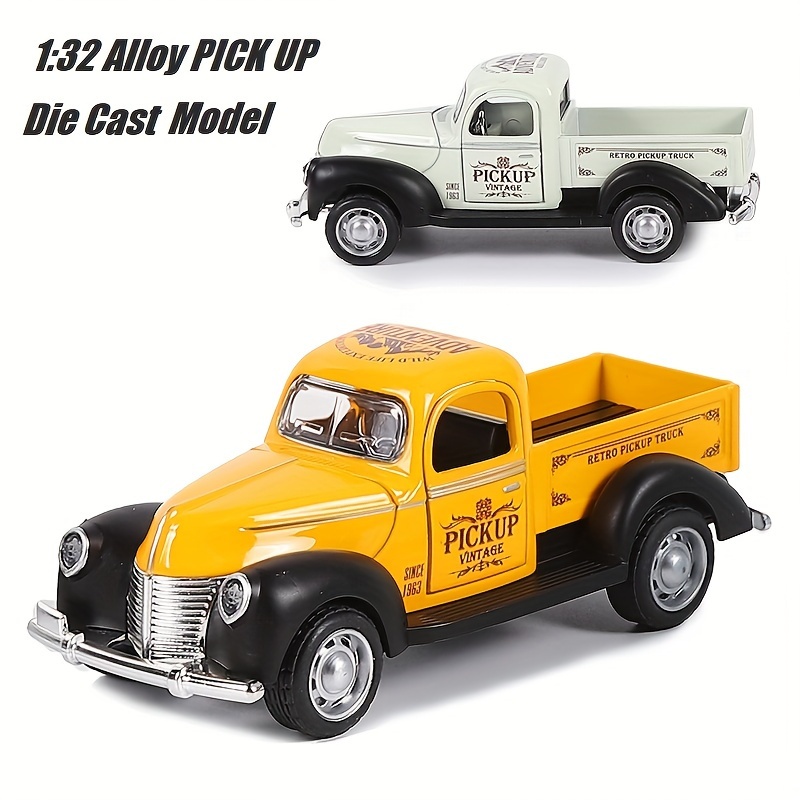 

:32 Scale Alloy Pickup Truck - Die-cast Pull-back Collectible Car, Perfect Christmas Gift For