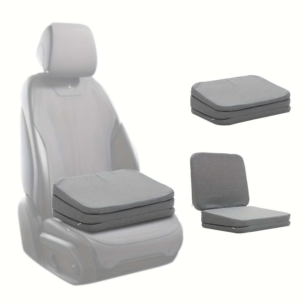 1pc Adjustable Car Seat Cushion for Wheelchairs and Short Drivers Premium  Foam Filling, Removable Washable Cover, Comfortable Booster Seat Pad for