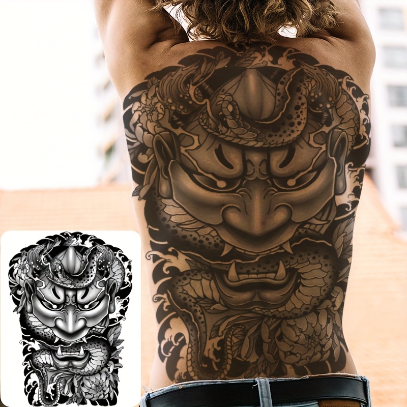 back tattoos for men sold on Temu Japan