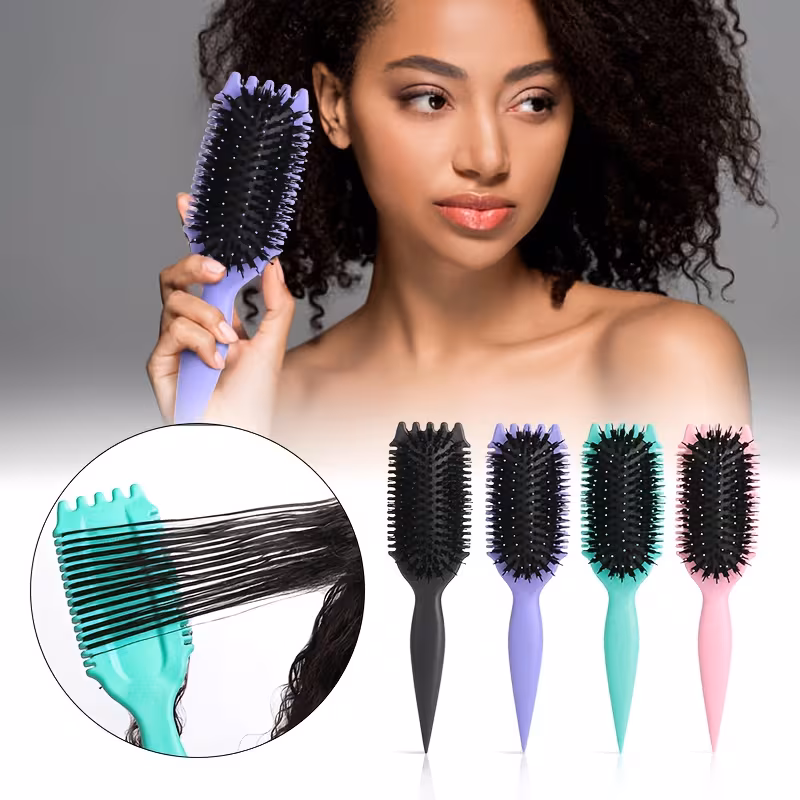 1pc candybrush y hair brush for women nylon bristles resin handle gentle defining and shaping design for fine hair suitable for all y hair types details 0