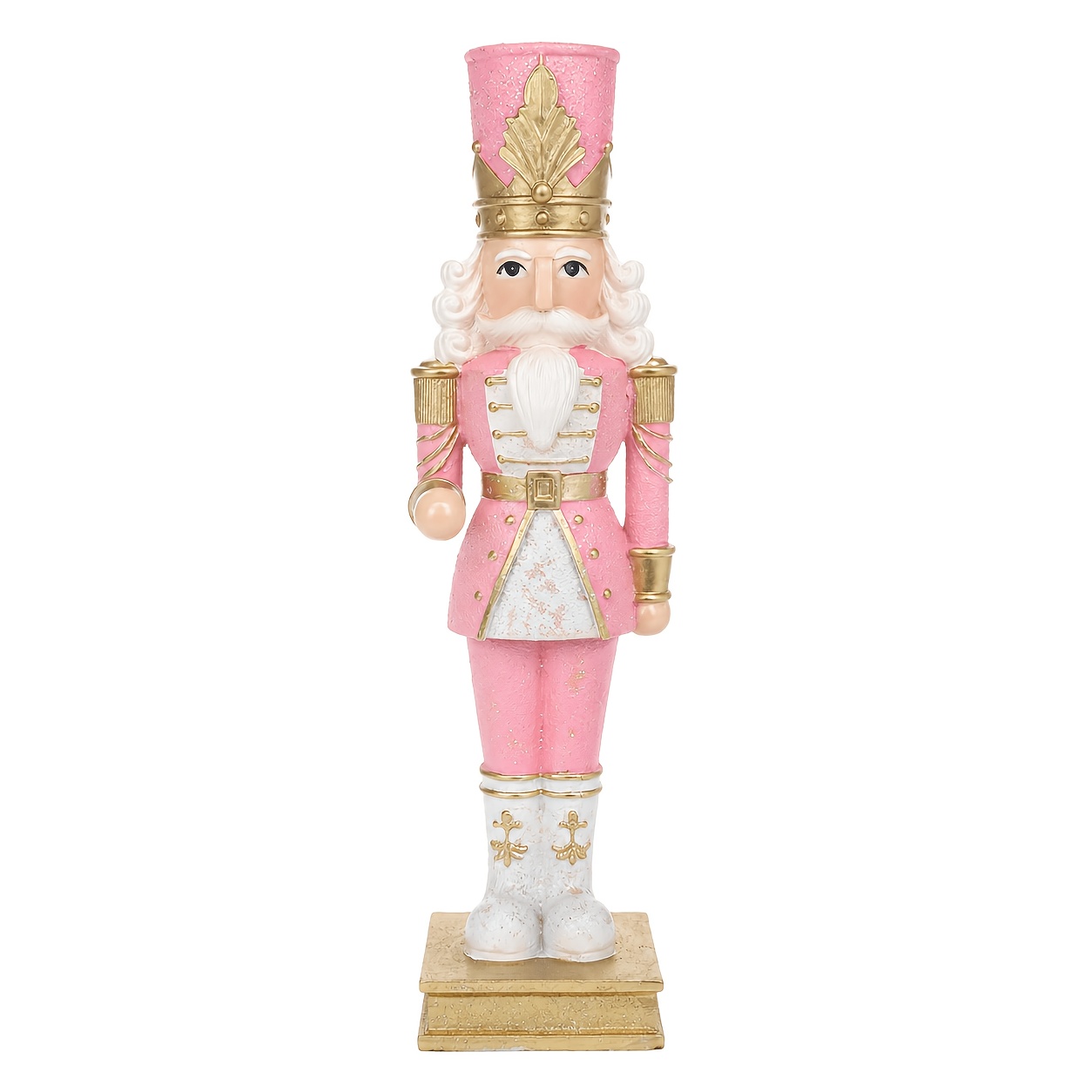 TEMU A Walnut Clip Soldier Resin Statue With Curly Hair, Gilded Base, Exquisite And Elegant Lines, Suitable For Light Luxury Christmas Themed Desktop