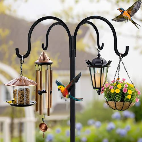 shepherd hook windproof anti tip heavy duty hooks for planters string lights wedding arch decor