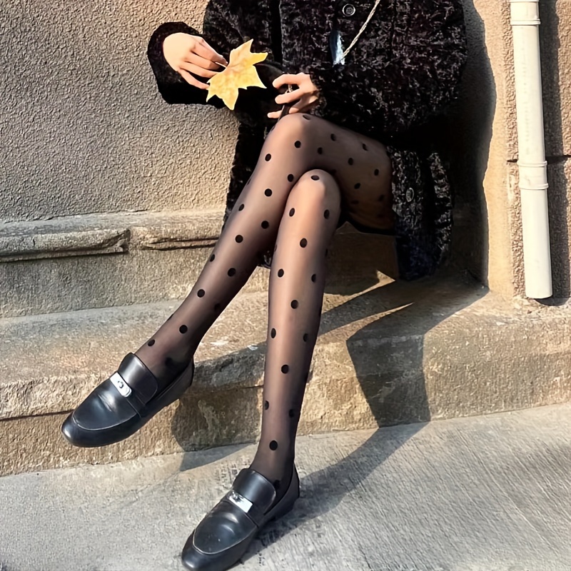 

Dot Tights For - Waist, & , For