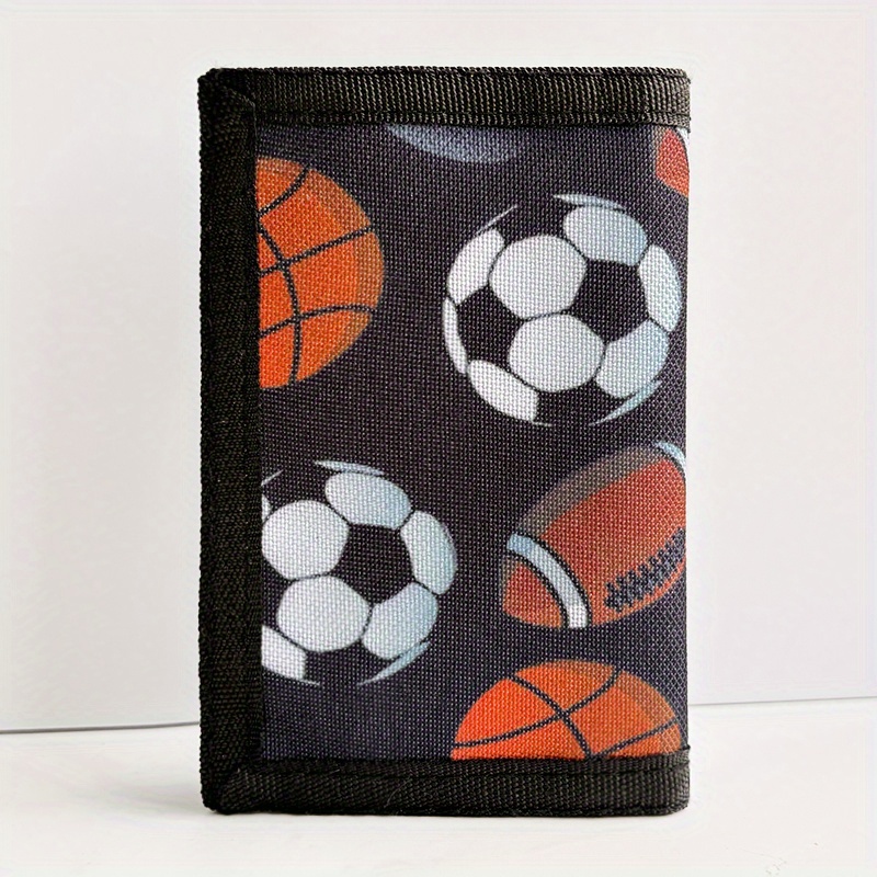 Image of Cartoon Wallet, Casual Portable Coin Purse, Durable Card With Sticker, Zippered Pocket, Large Capacity, Perfect Gift