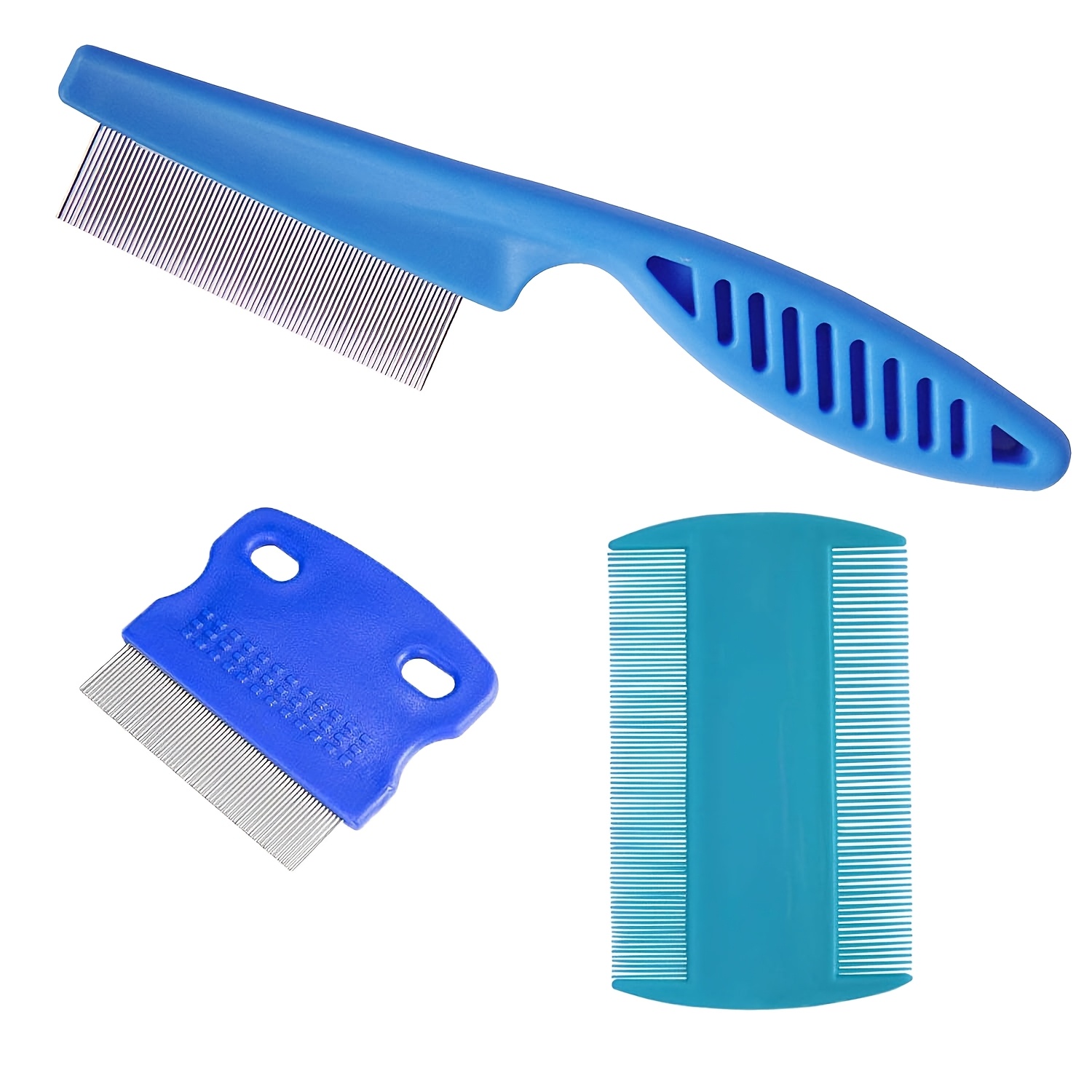 TEMU 3pcs Set Pet Comb Tear Stain Remover Combs For Dogs, Dog Comb