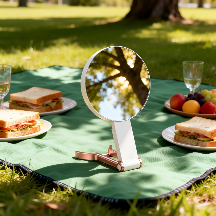 3-In-1 Multi-Use Makeup Mirror, Foldable Vanity Mirror