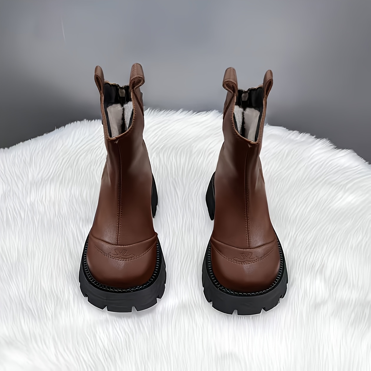 TEMU C#9 New Women's Thick Soled Warm Versatile Boots, Chimney Boots Fashionable, And Non Irritating To The Feet Elegant Temperament, Women Shoes
