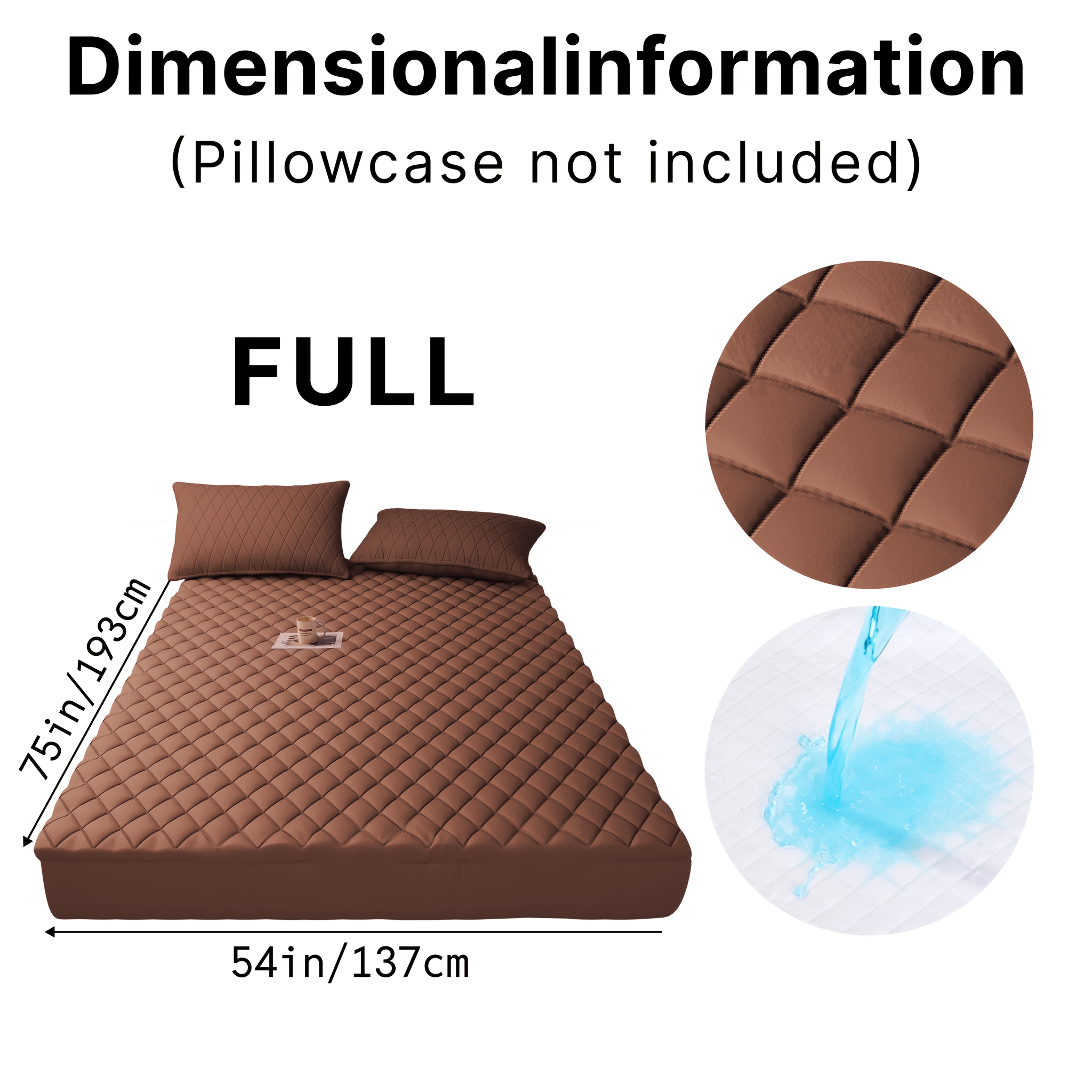 1pc Mattress Protector, Cool And Comfortable, Layered Fitted Sheet, Solid Color Bedding Design, Can Be Used As A Separate Bedspread, Deep Pocket, Ideal For Bedroom, Guest Room And Hotel Mattress Protection 19 1pc Mattress Protector, Cool And Comfortable, Layered Fitted Sheet, Solid Color Bedding Design, Can Be Used As A Separate Bedspread, Deep Pocket, Ideal For Bedroom, Guest Room And Hotel Mattress Protection - Image 19