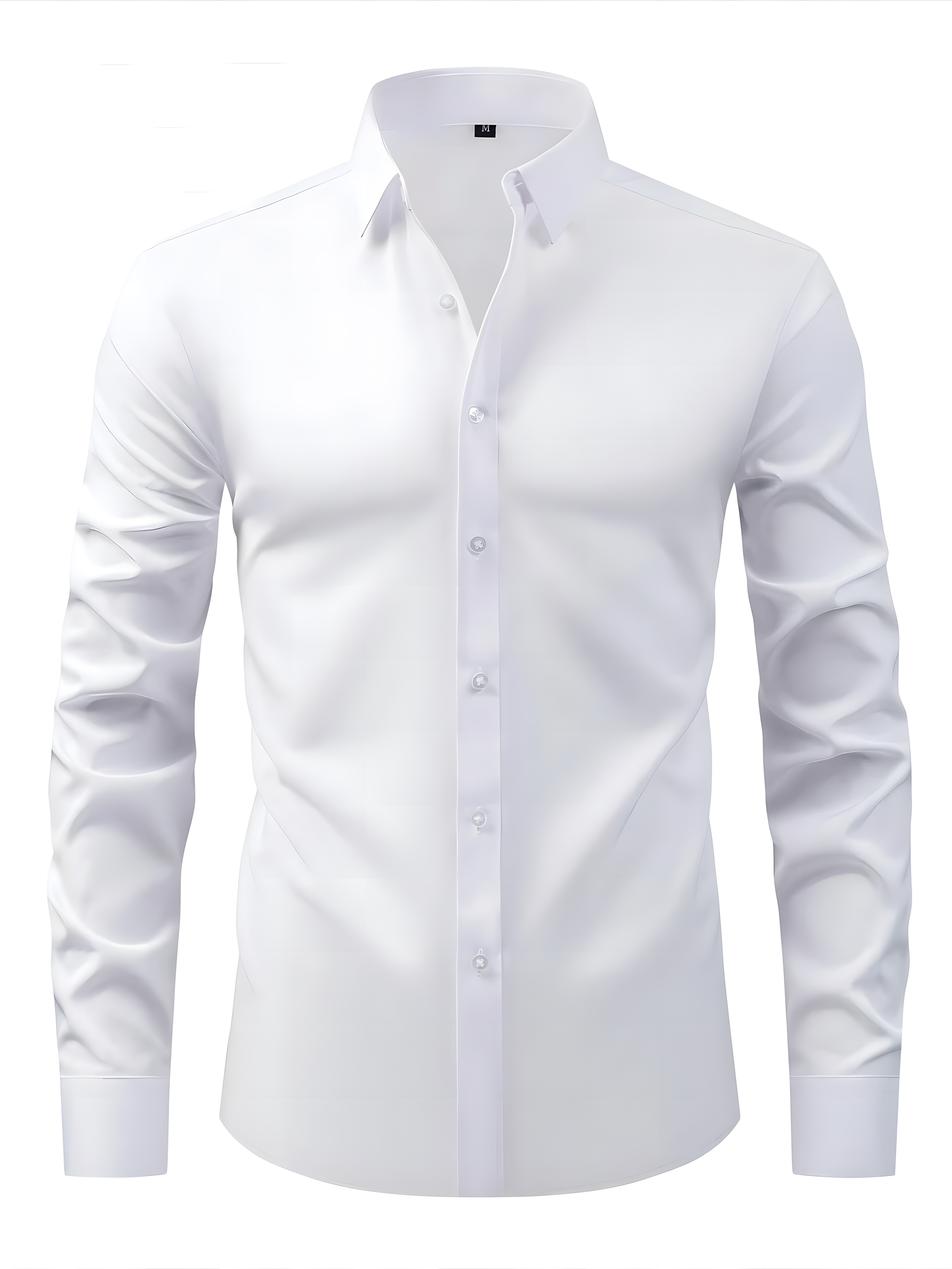 item picture   mens solid color formal long sleeved shirt suitable for   business occasions mens button up shirt mens gift