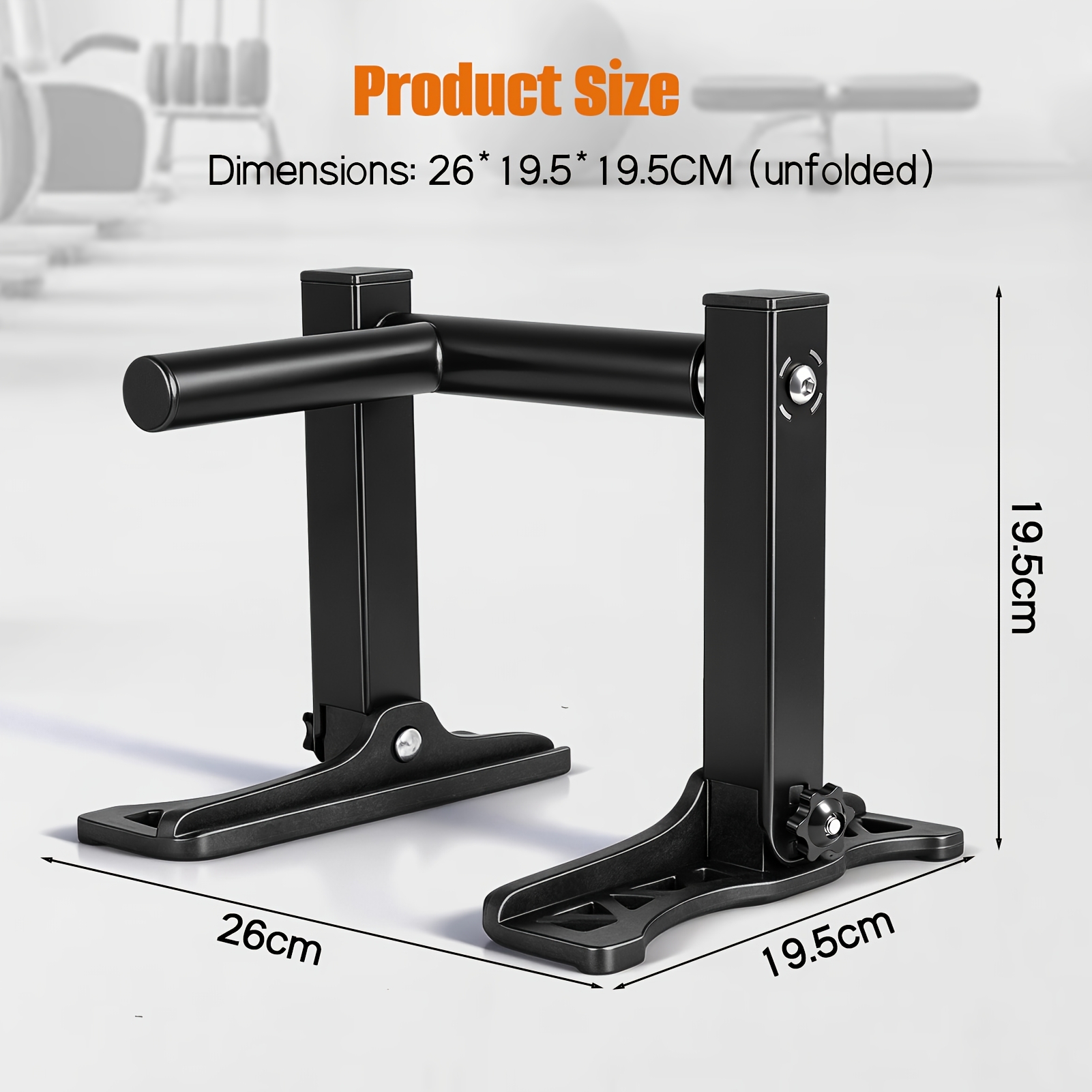 2-pack Foldable Door Pull-up Bar/push-up Rack, Portable No-drill Door Frame Horizontal Bar, Multi-functional Home Fitness Equipment, Suitable For Upper , Push-ups, Dips And .