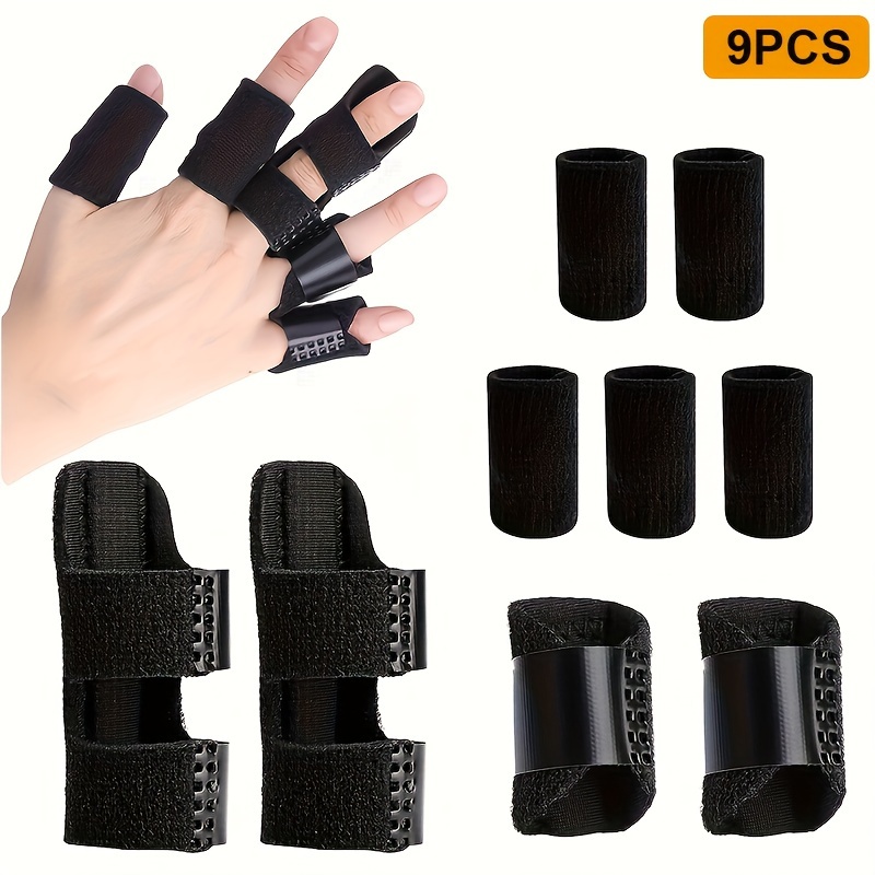 Elastic finger splint black