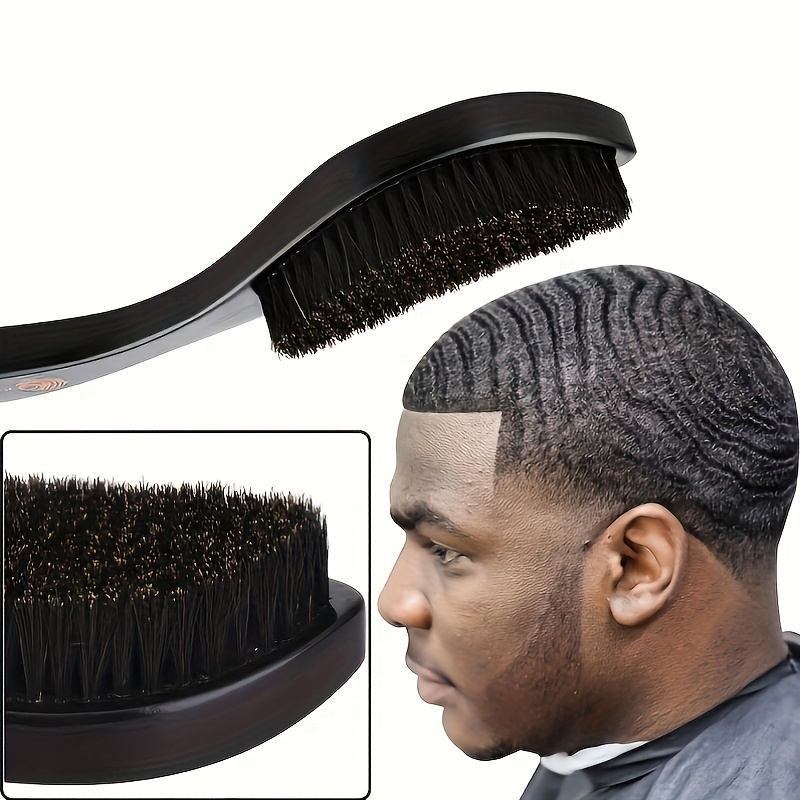 

Men's Wave-shaped Medium Hard Brush With Abs Handle - Scalp Massaging Comb For All Hair Types, Wave Shaped, Brush, Scalp Massaging, Abs Plastic