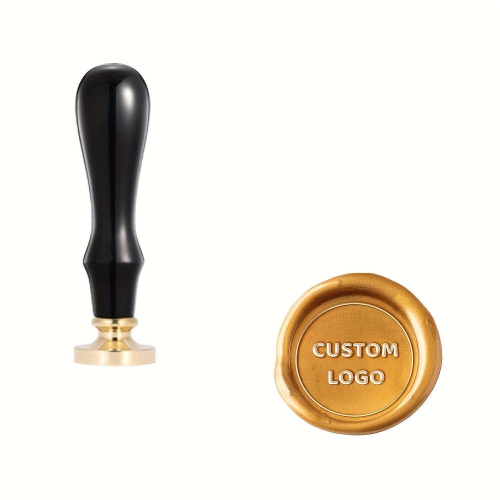TEMU 1pc Custom Wax Seal Stamp For Personalized Wedding Invitation Envelopes, Liquor Decorations, And Christmas Gifts, With Handle Options