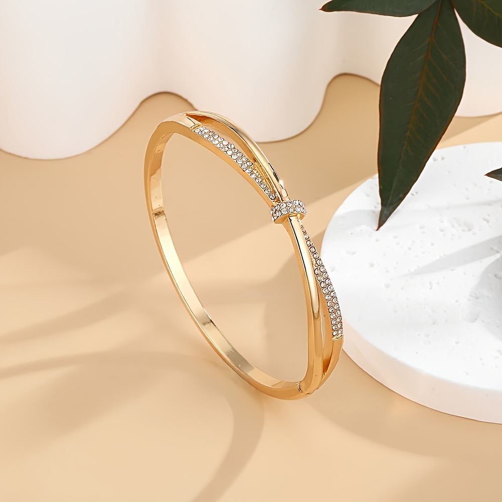

Bracelet Synthetic Rhinestones - Zinc Alloy, No Plating, Christmas Holiday - For Or - 1pc