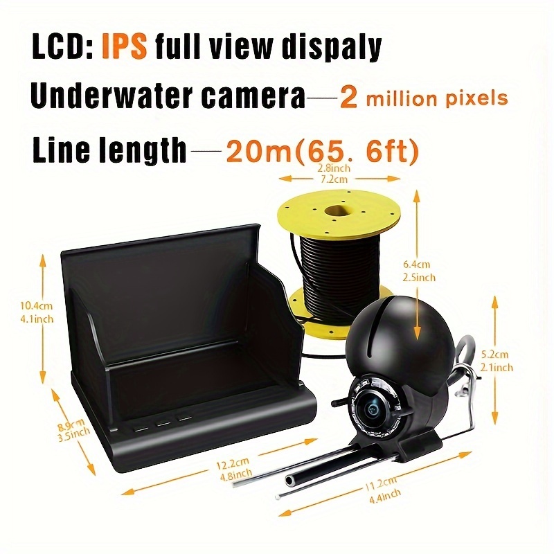 Wireless Lure Camera, Underwater Fishing Camera, 1080p Wi-fi Cam