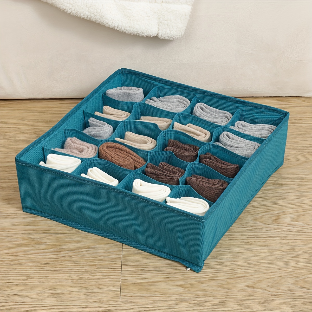 1pc 20 Grades Socks Storage Box Gaveta Underwear Storage - Temu