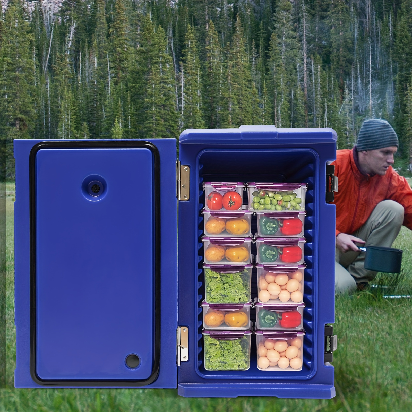 Portable Cooler Keep Food Drinks Fresh Outdoor Activities - Temu
