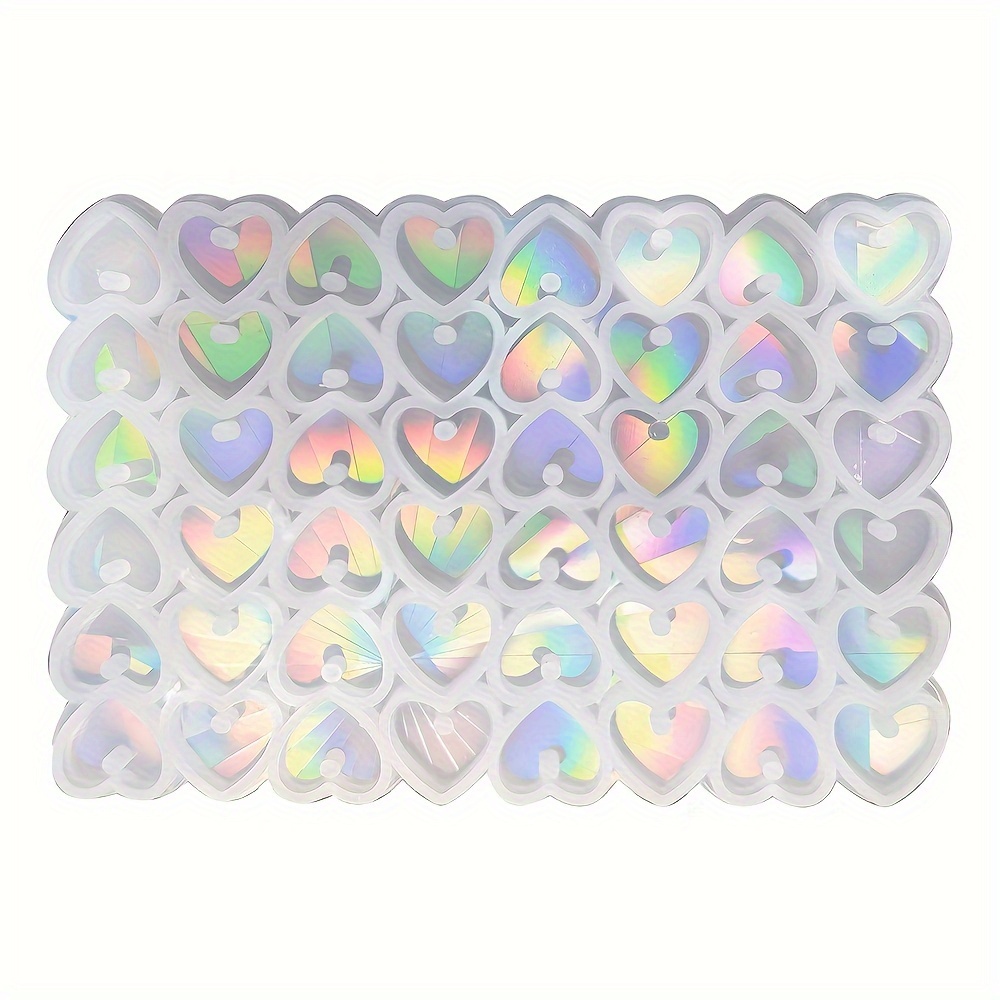 1pc Holographic Laser Small Love Pendant Silicone Mold