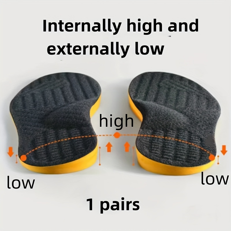 1pc Arch Support Pu Insoles – Comfortable, Breathable, Shock-absorbing, Shock Absorption Insoles For High Heels And Boots