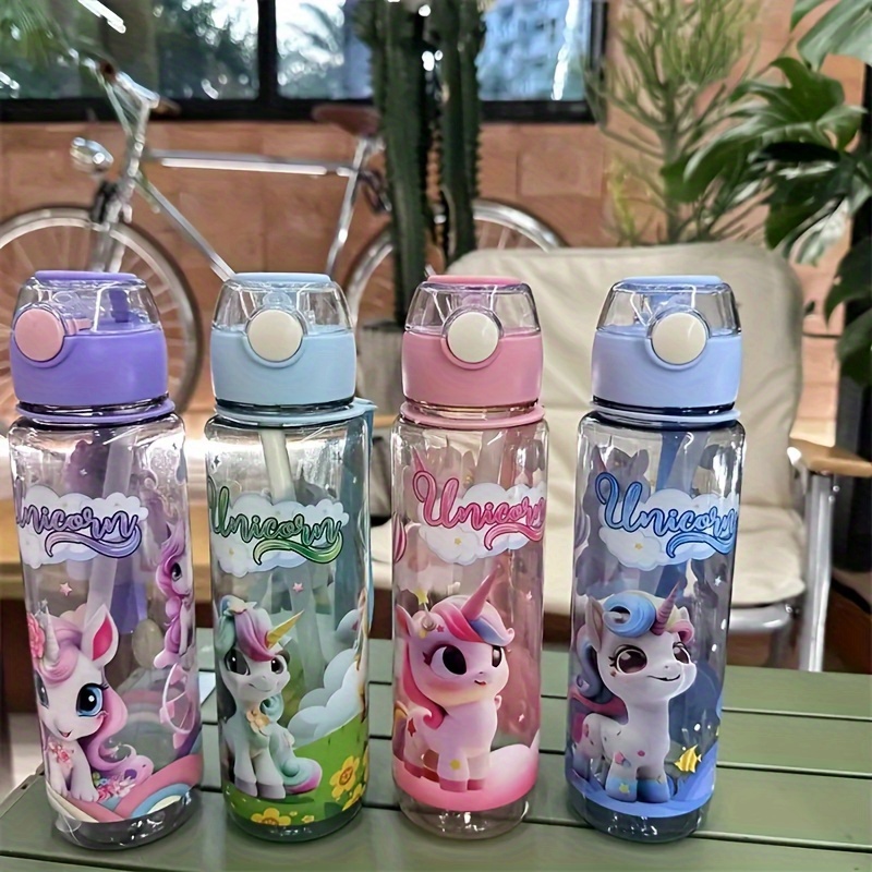 

1pc 23.67oz Adorable Unicorn-themed - Bpa-free, High-temperature Resistant & Leakproof, Pc Material, Outdoor Activities, With Lid & Straw, Great Gift For Easter, , Mother's Day, Valentine's