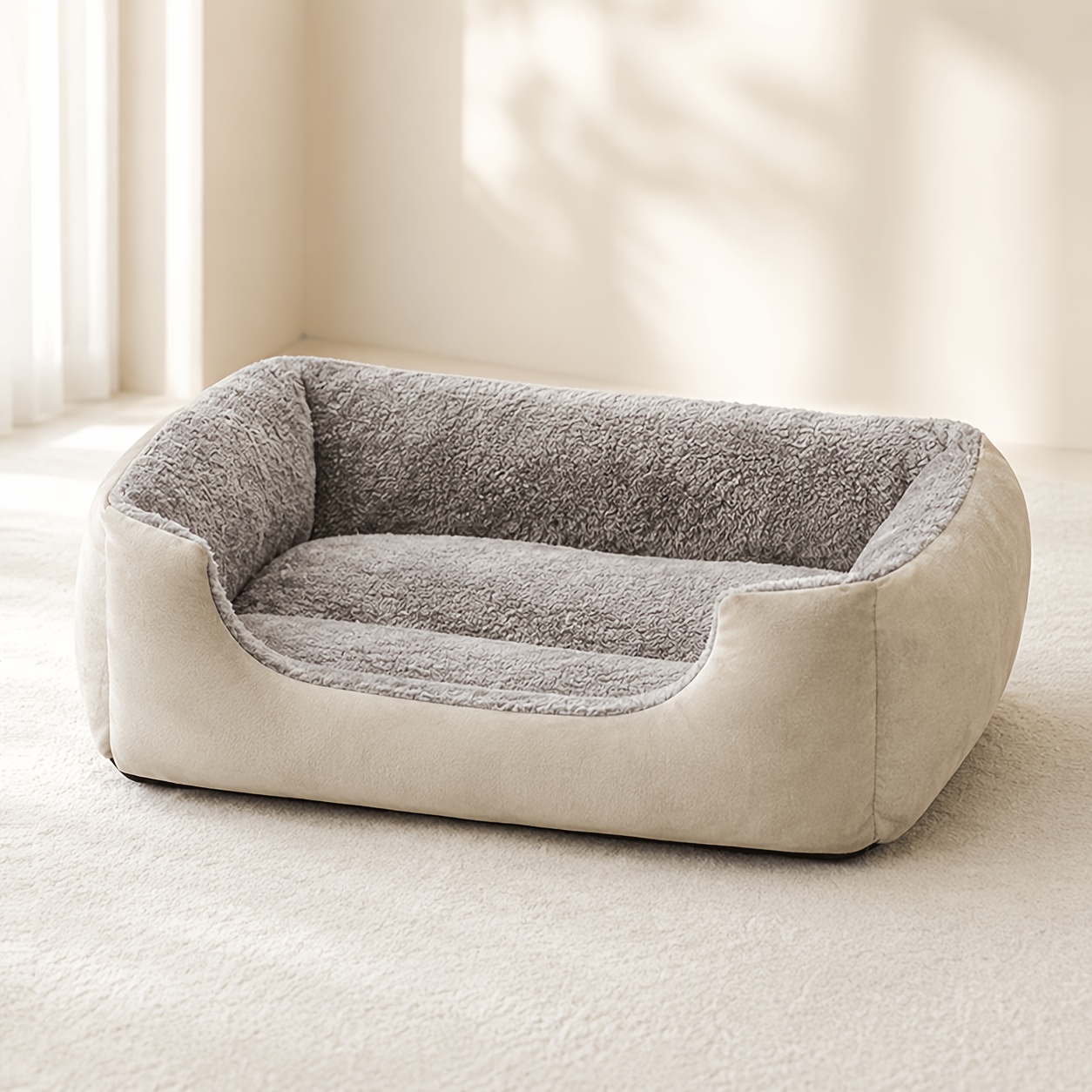 Cozy And Thick Dog Bed with Anti-Static Features, Suitable for Every Season, Designed for Small to Medium Breeds Like Teddy, Offering Moisture Resistance And Breathability for Your Pet'S Comfort at for Home