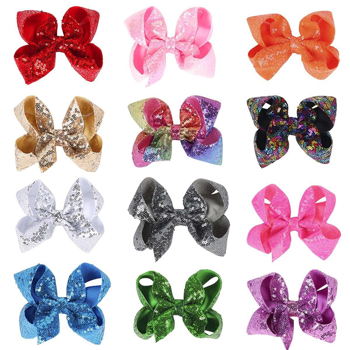 

Bright And Cute Sequined Bow Hairpin Headpiece, Elegant And , Suitable For Casual Party , Or As A Gift