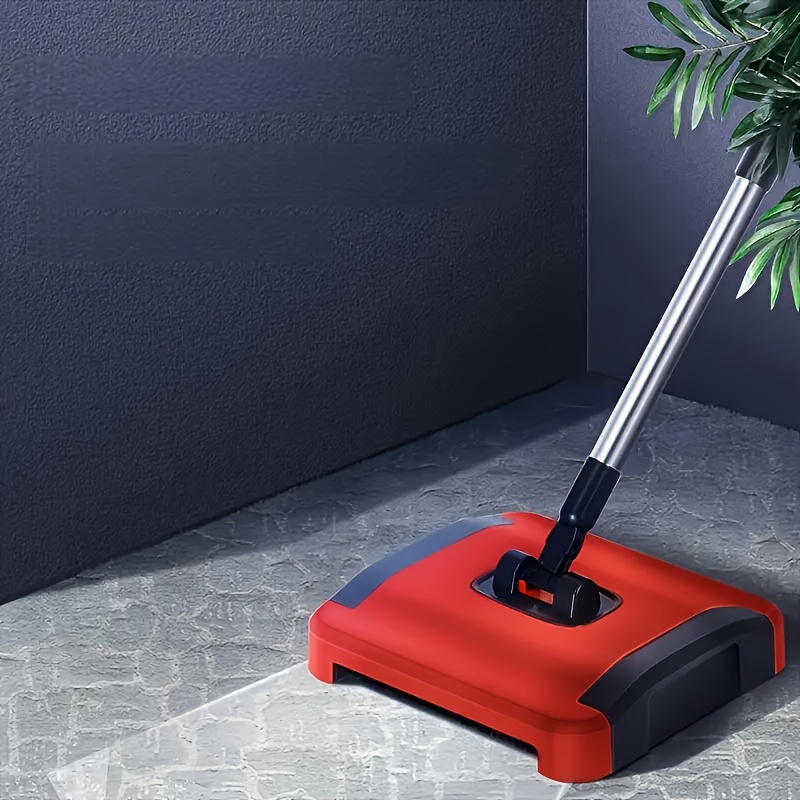 TEMU Manual Carpet Cleaner - Heavy-duty Push-sweep Vacuum, Cordless, Portable Floor Cleaning Equipment For Home, Office, And Commercial Use. Suitable