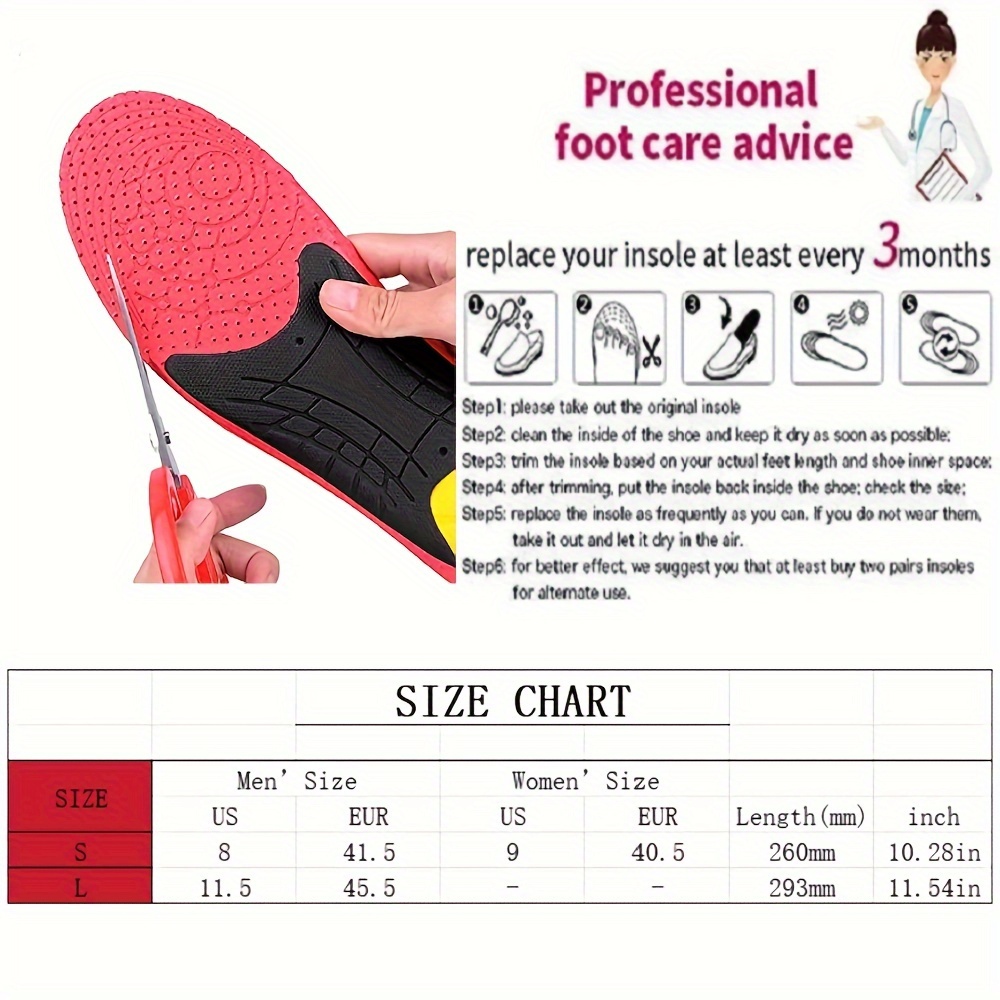 Orthotic Flat Feet Arch Support Insoles - Metatarsal Orthotic Insoles Arch  Supports Inserts for Metatarsalgia Plantar Fasciitis Ball of Foot Pain  Relief - Morton s Neuroma Shoe Inserts Red S:MEN(6-7.5)/WOMEN(8-9.5)