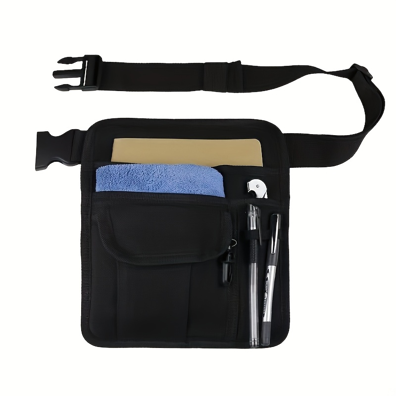 TEMU [women's Waist Bag] Adjustable Washable Waitress Order Bag Convenient Lightweight Order Storage