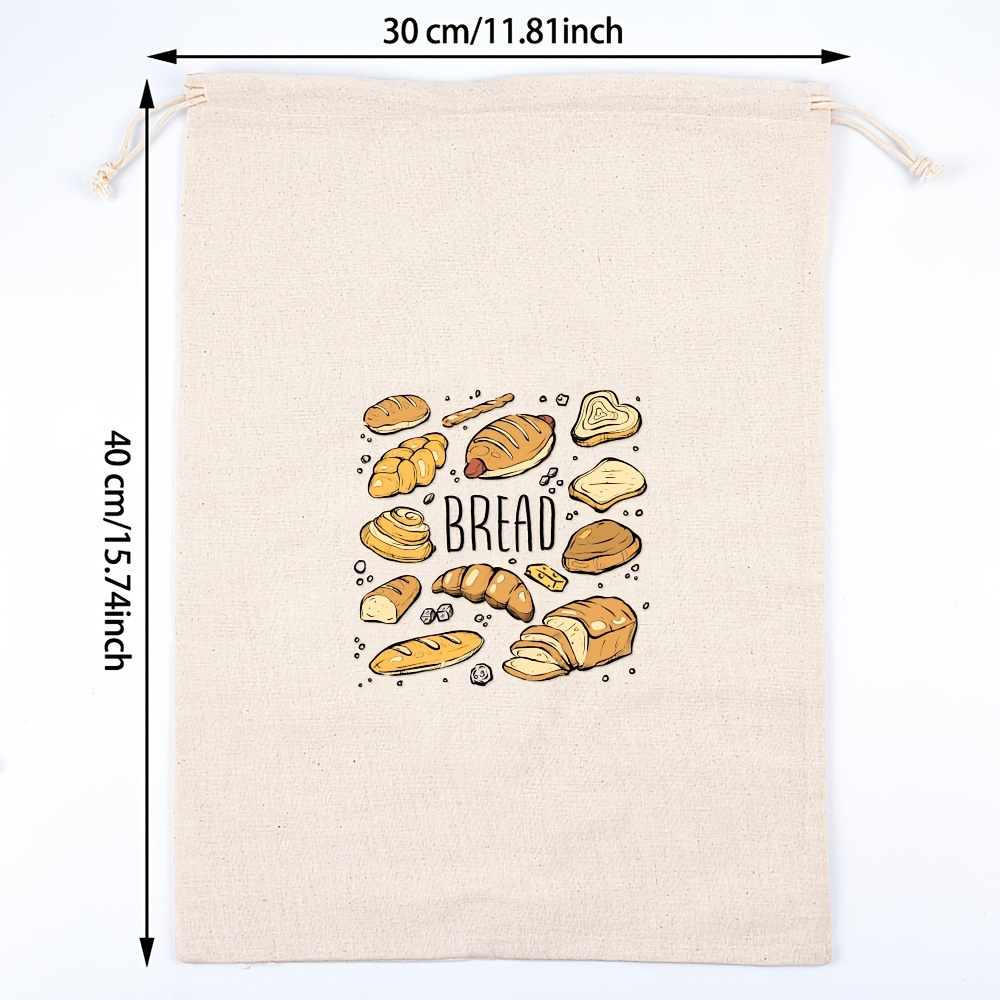 E-shop Leinen-Brotbeutel - Wiederverwendbar, Natürliche Aufbewahrung für Sauerteig- & Handwerksbrote, Perfektes Geschenk für & Brotliebhaber,