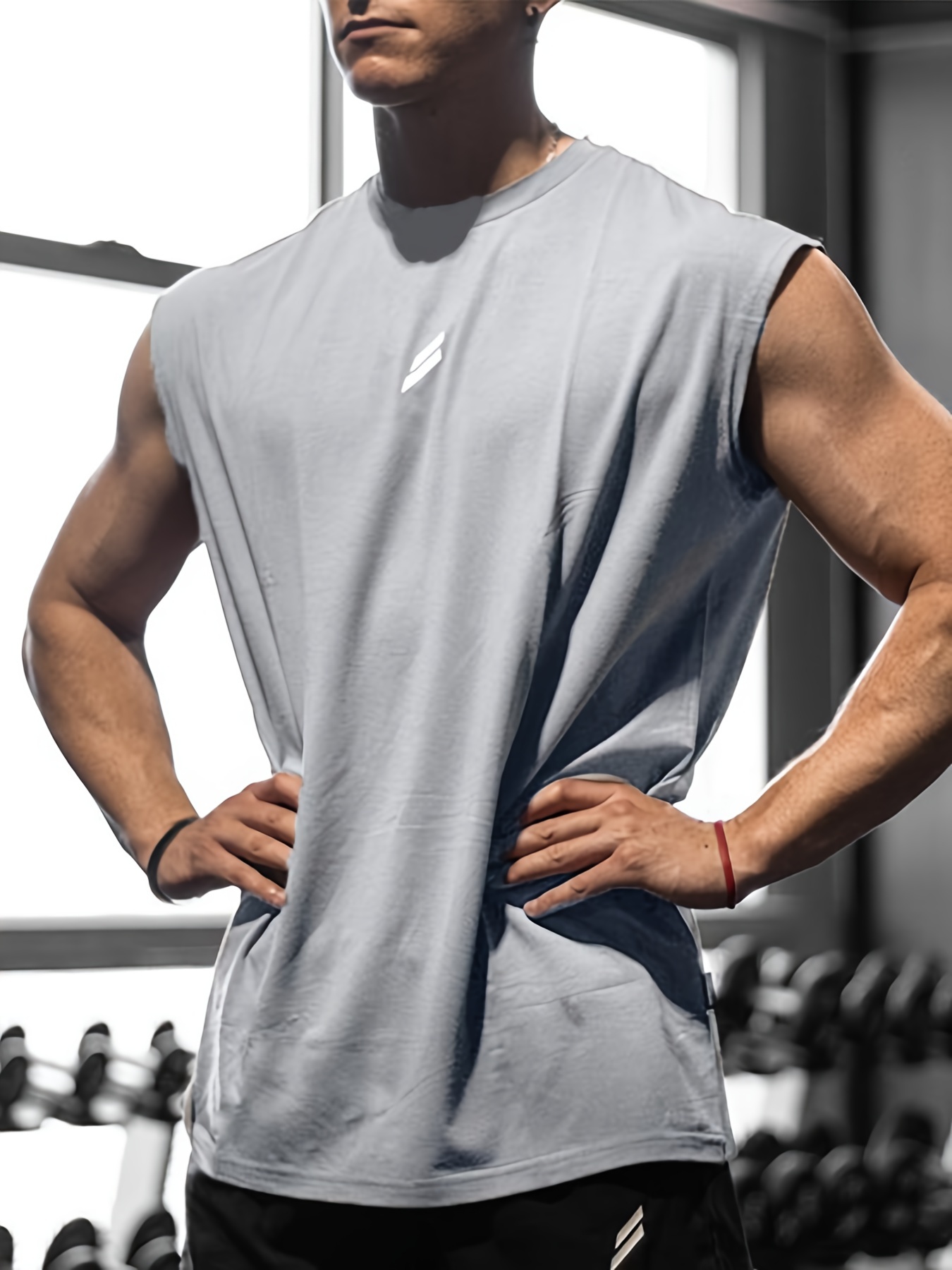 bx819 men's quick dry vest breathable summer fitness sports tank