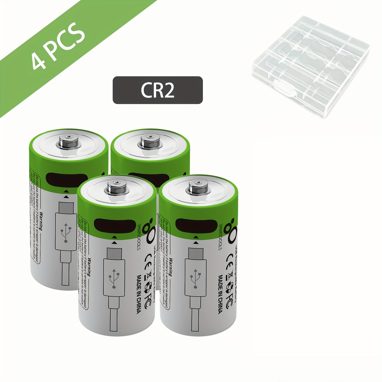 4 baterij CR2, vključno z modeli CR15H270, CR15266, CR15270 in CR2W. Te so ultra-trajne litij-žice z visokim kapaciteto 3,7V, 1100Mwh in 300Mah