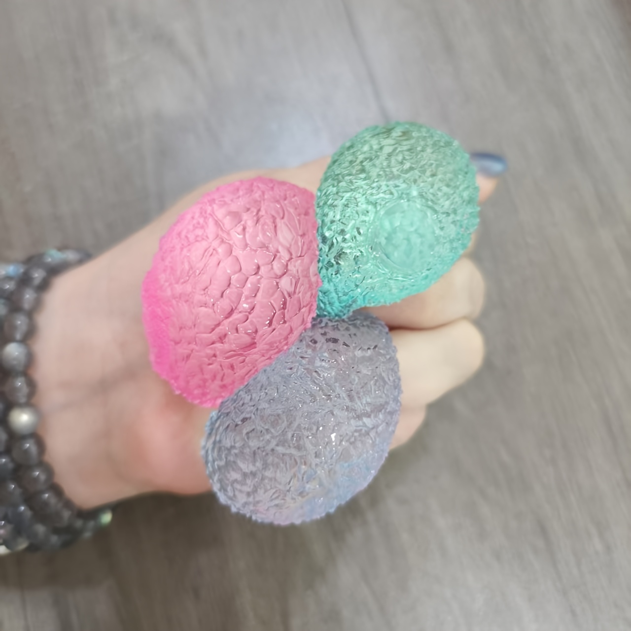   textured stress ball squeeze toy adult version slow rising     texture toy assorted colors christmas gift halloween gift