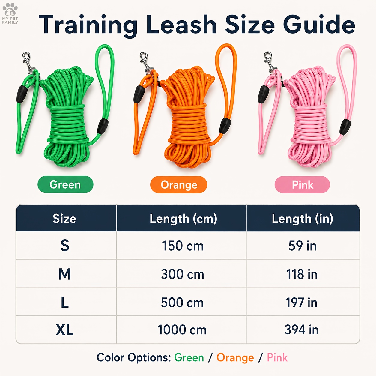 Heavy-Duty Dog Training Leash, Weather-Resistant Nylon Material