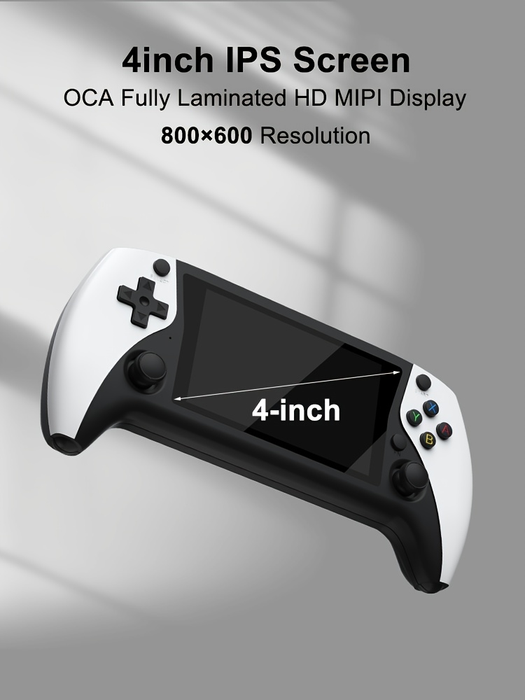 New Upgrade R50S Handheld Game Console - Portable Open-Source 4.0-in-4K HD IPS Screen Video Player with Sleek White/Purple/Black Design, Durable Battery & Charging Case for Casual Gaming, R50S, PSP Games, Handheld Gaming Console, Modern Aesthetic, Userfriendly Interface