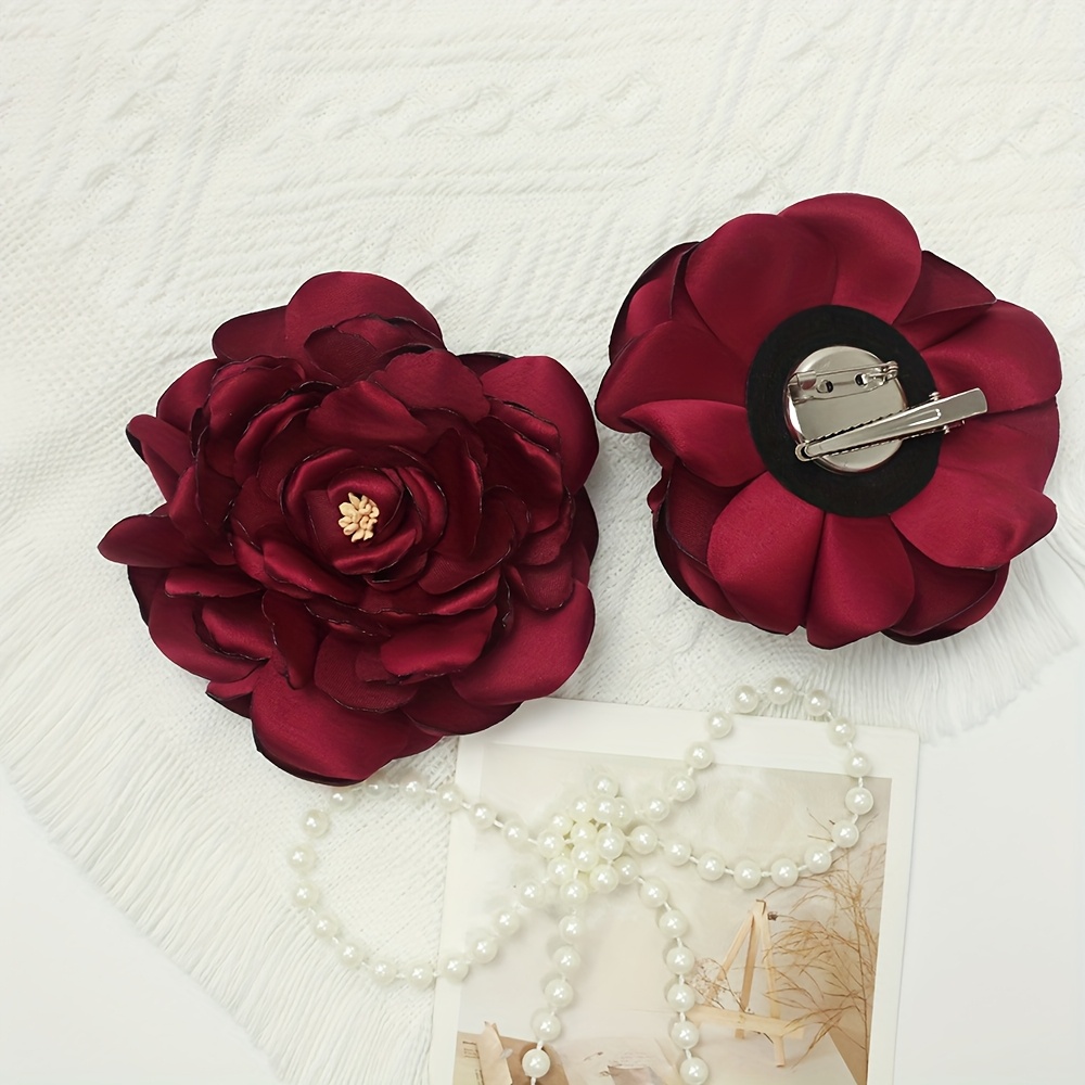 TEMU Testa artificiale vintage da 10 cm per , boutonni癡re da , decorazioni per matrimoni e feste