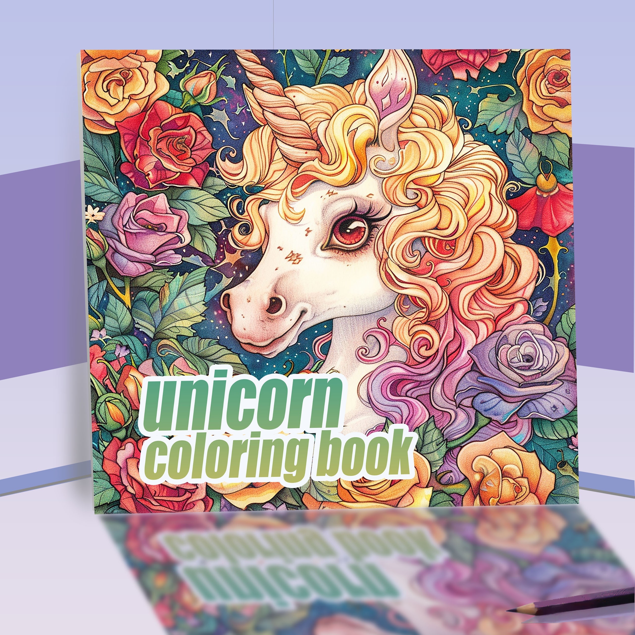 

Unicorn Coloring Book For Adults - 20 Pages, Paper, & Birthday Gift Idea