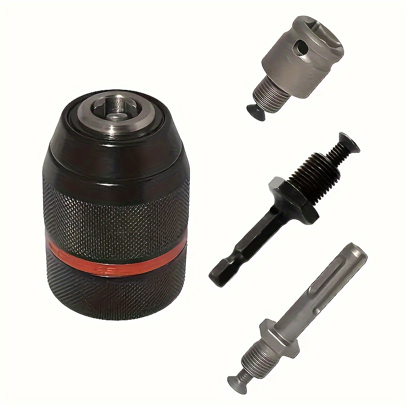 

4pcs Metal Heavy-duty 1.5-13mm Drill Chuck Hexagonal Handle/sds/sleeve Square Internal Thread Adapter Metal Drill Chuck Converter