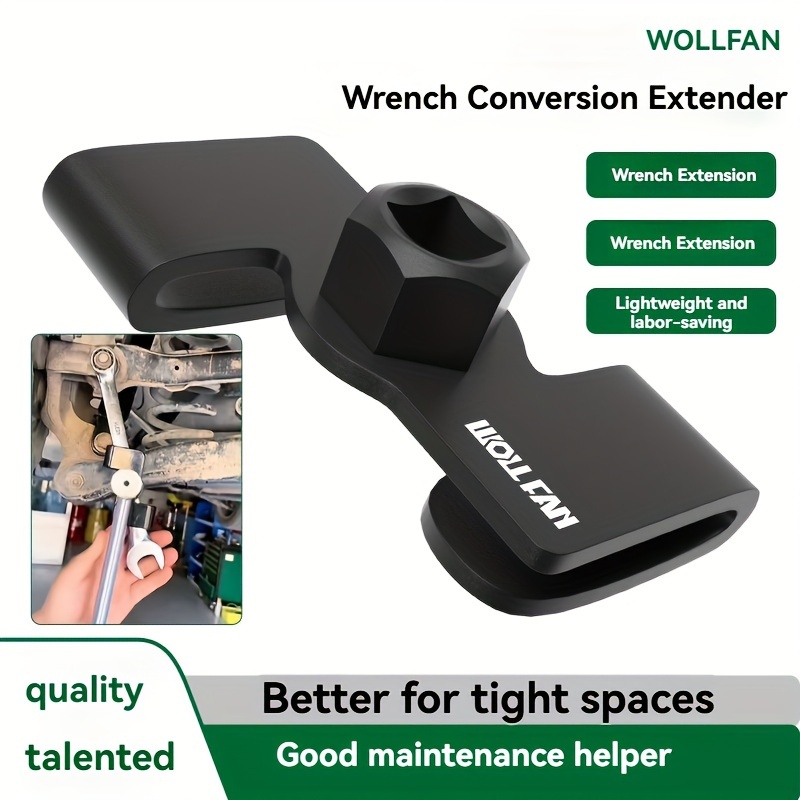 

1pc Wollfan Universal Wrench Extension Adapter, 1/2 Inch Drive Socket Wrench Extension For Tight Spaces, Material, Mechanics Tool Accessory