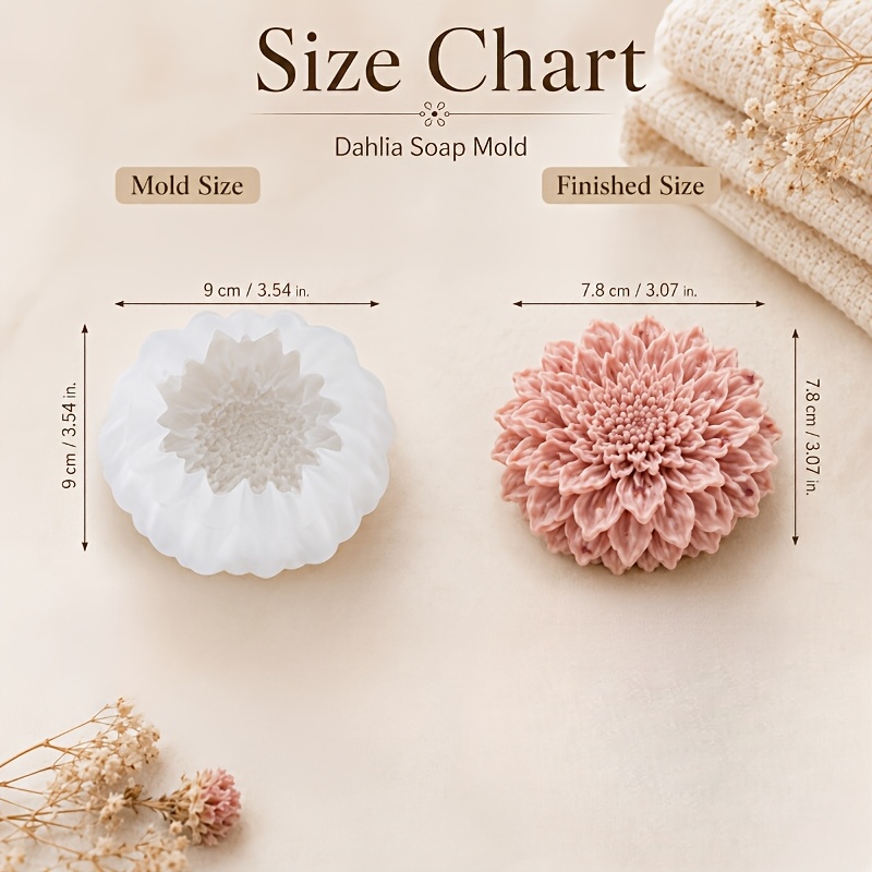 TEMU Stampo in silicone per pietra diffusore di fiori 3D, stampo in argilla, stampo per di pietre per aromaterapia, stampo in gesso, facile da