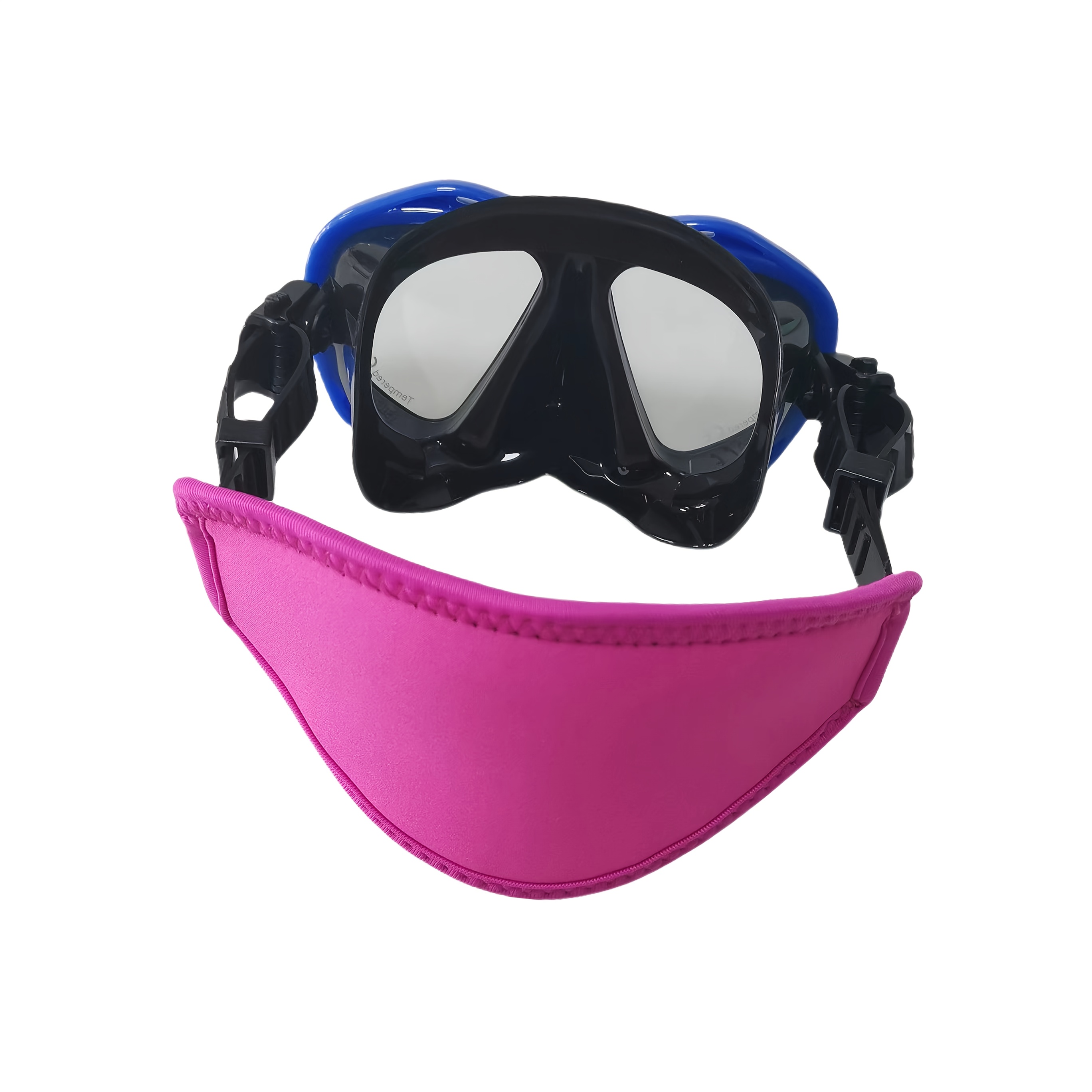 TEMU Personalized Embroidered Name/letter Neoprene Diving Mask Strap, Durable Double-layer Diving Mask Strap, Swimming Goggles Hair Protection Strap,