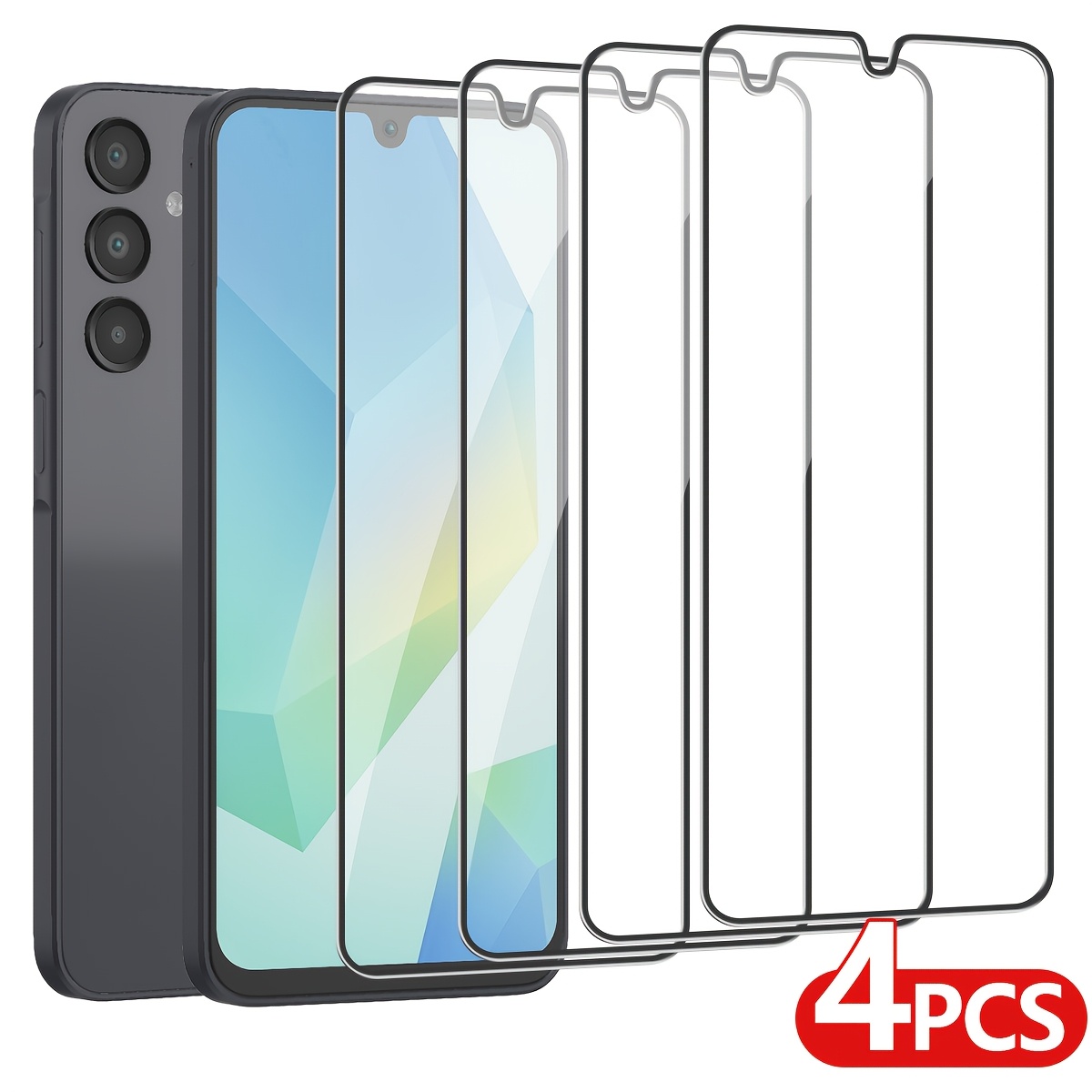 E-shop Set mit 4 Displayschutzfolien aus gehärtetem Glas für Samsung Galaxy A16 4G 5G