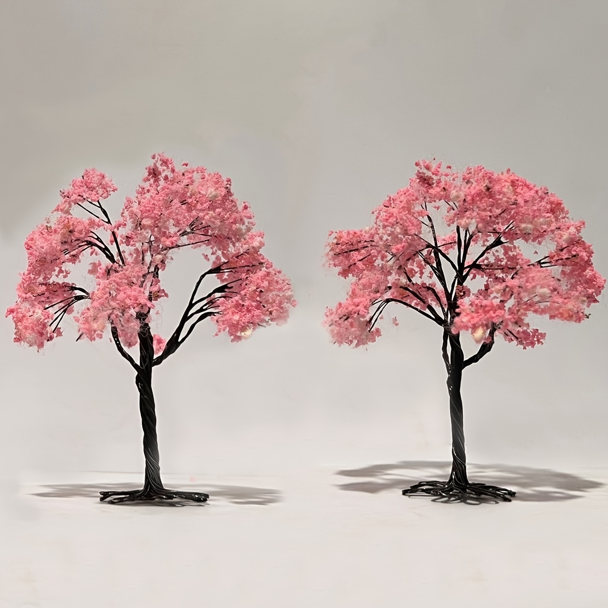 TEMU 2 Cherry Trees, Architectural Sand Tray, Handmade Pink Model Trees, Simulation Trees, Wire Trees 10cm