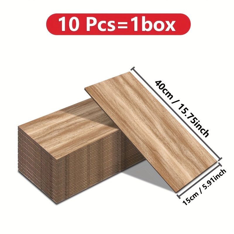 TEMU Lujosas Baldosas de Vinilo Autoadhesivas - de Madera con Veta Realista, Tablas de Vinilo (15cm x 40cm/59"x157") para Instalación DIY, Paneles