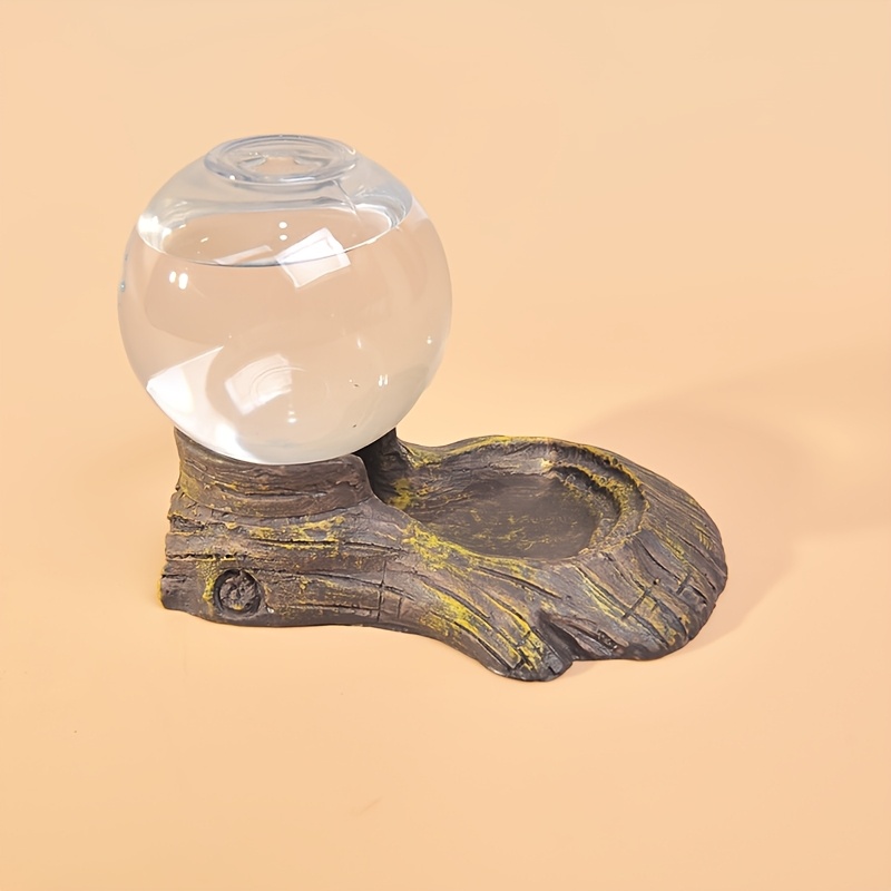 Image of Random Color Tortoise Water Dish Lizard Resin Water Dispenser Reptile Terrarium Landscape Decoration For Bearded Dragons, Leopard Geckos, , And Horned Frogs