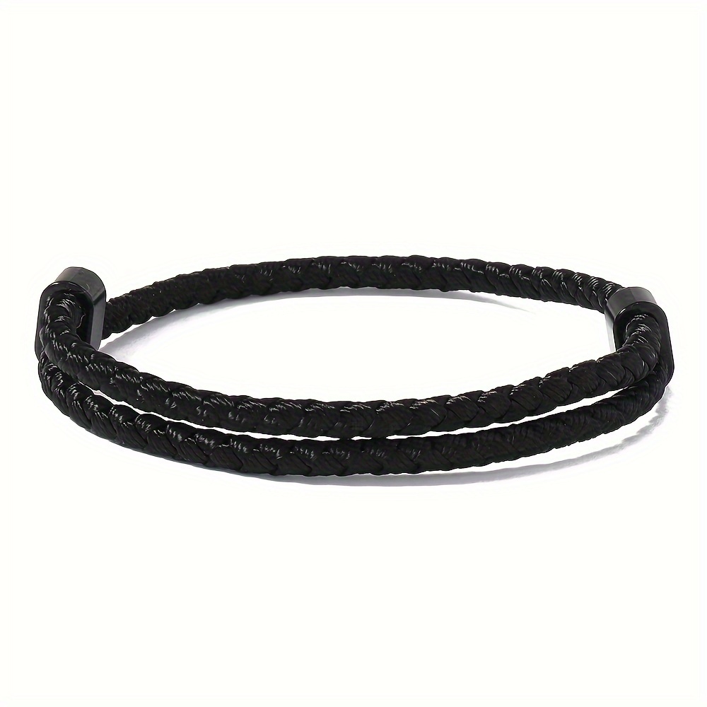 Image of 1pc/ 2pcs Nautical Braided Rope Bracelets Set - Adjustable Braided Cord Bracelet, Handmade Bracelet, Men Women Braided Bracelets Gifts