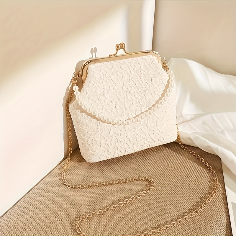 E-shop 2025 Neue Wolkenmuster Qipao-Stil Damenhandtasche mit Kette, Umhängetasche, Kosmetiktasche Tragetasche