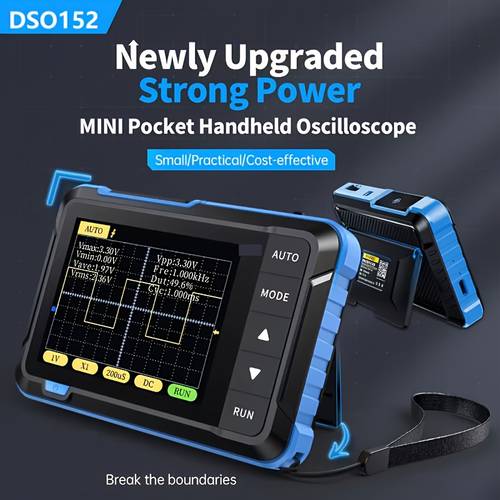 NEW DSO152 Professional Handheld Digital Oscilloscope 2.5MSa/s Sampling Rate 200KHz and PWM Output