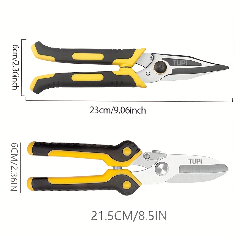 1pc/2pcs Large Heavy-duty Industrial Shears - High- Industrial Scissors - Ultra-sharp Sheet Metal Shears