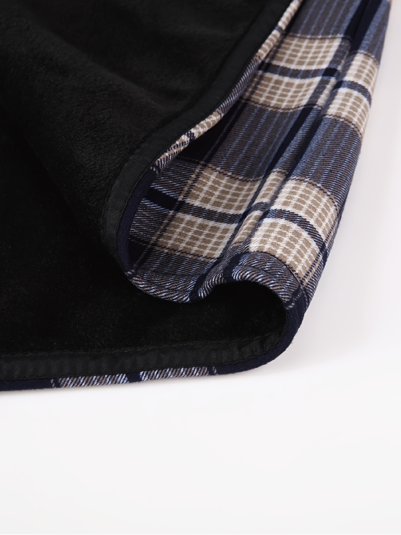 Thermisch werkschort met capuchon voor heren - Heavy-duty fleece gevoerde winterjas met ruitpatroon, volledige ritssluiting aan de voorkant, lange mouwen, overhemdjasje met knoopsluiting voor boerderij, bouw, buiten - Dik geïsoleerd laagstuk (s-3xl) - Ideaal voor Col